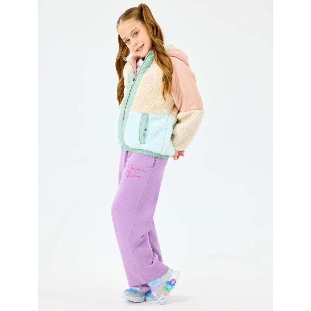 Skechers G Outdoor Fleece Full Zip Sherpa SK2520031-0136 Kız Çocuk Mont