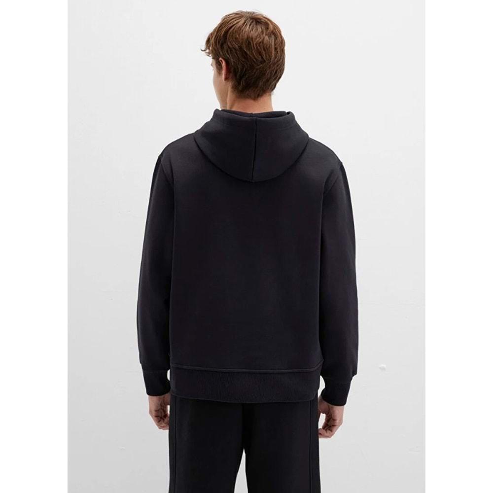 Mavi 065809-900 Logo Nakışlı Erkek Kapüşonlu Sweatshirt