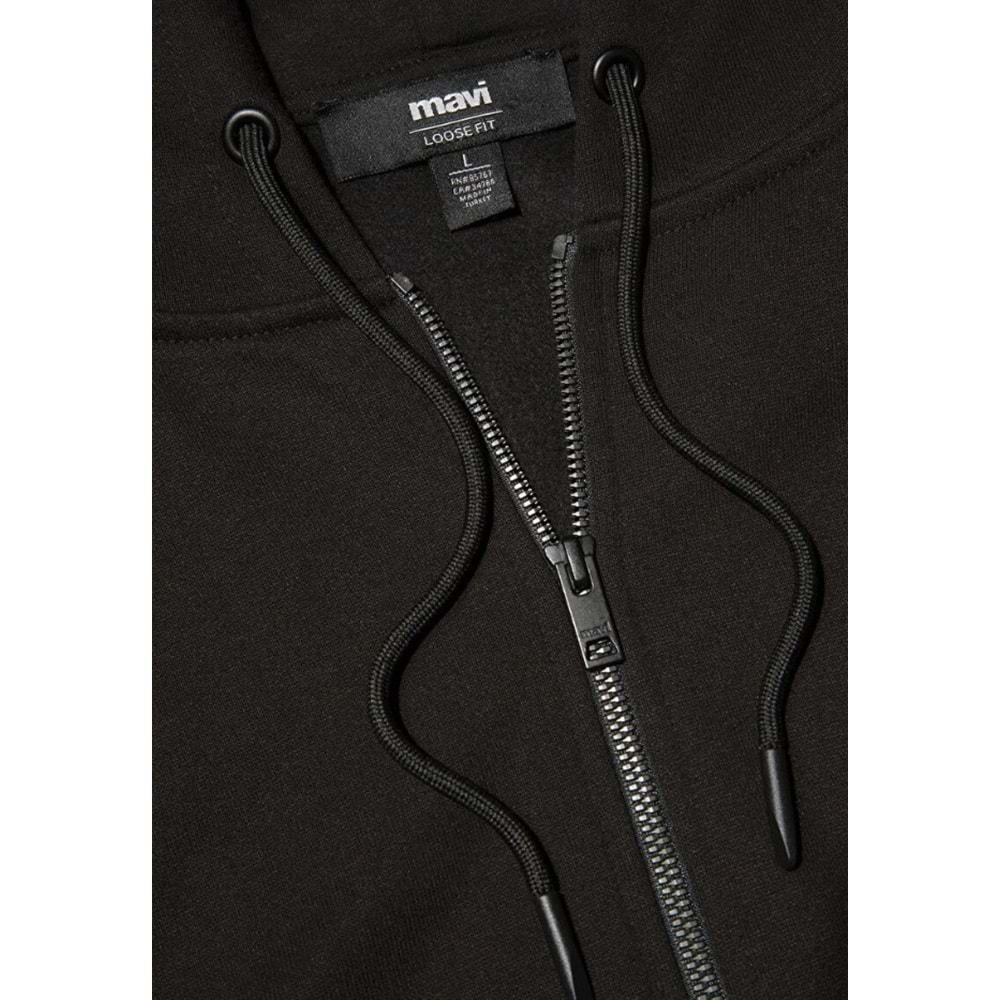 Mavi 066979-900 Mühür Logo Nakışlı Ceket Kapüşonlu Fermuarlı Erkek Sweatshirt