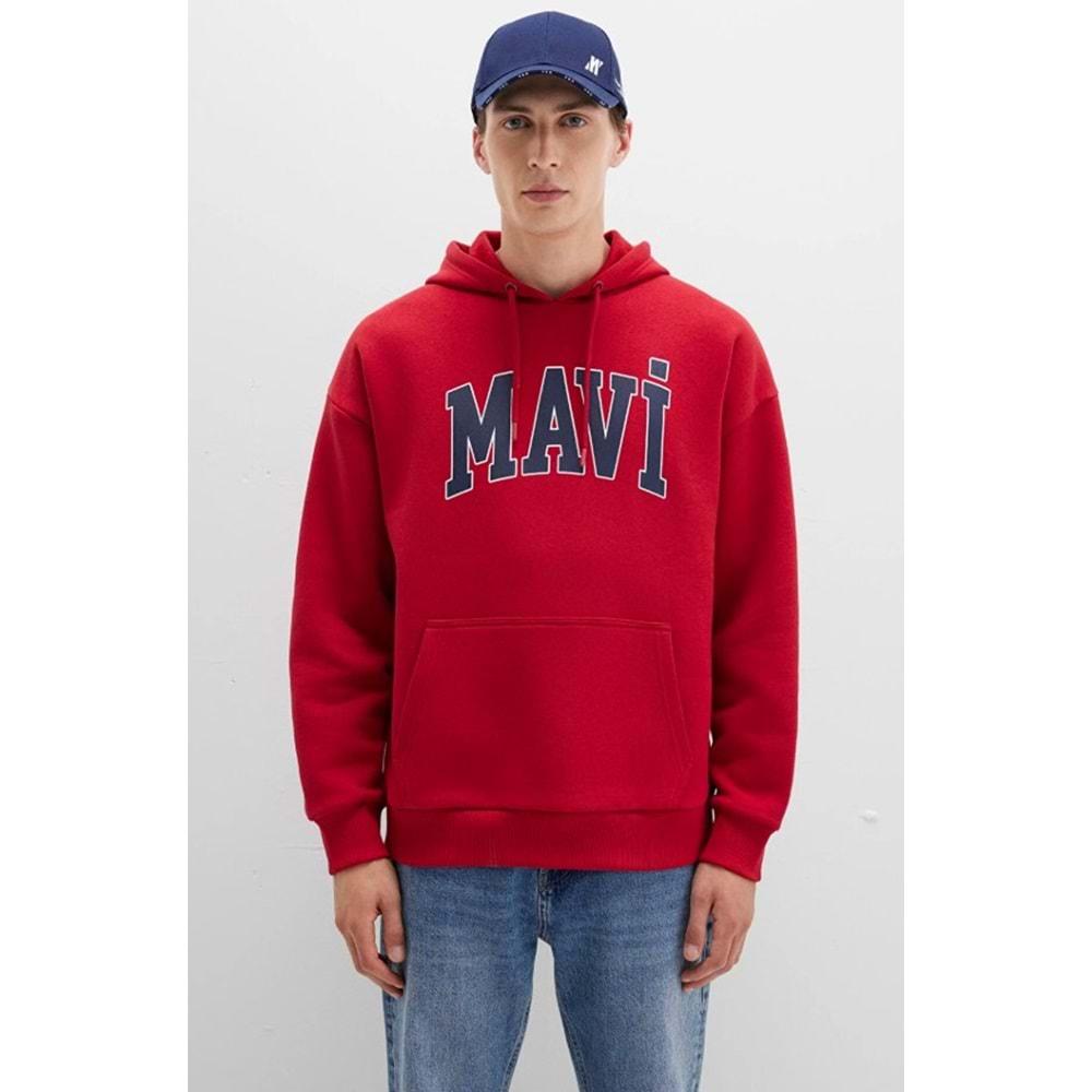 Mavi 067149-70464 Logo Baskılı Erkek Kapüşonlu Sweatshirt