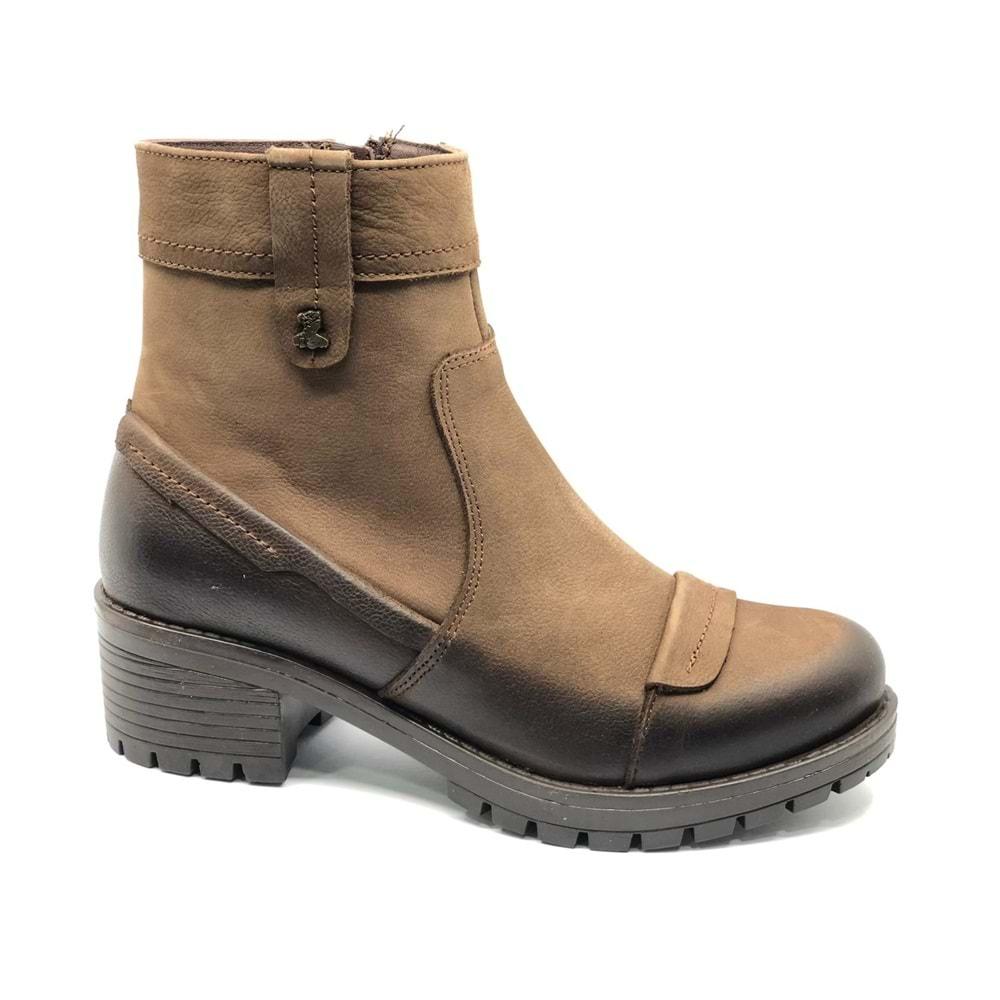 Venüs Wolrif Hakiki Deri Kaymaz Taban Ortopedik Kadın Bot