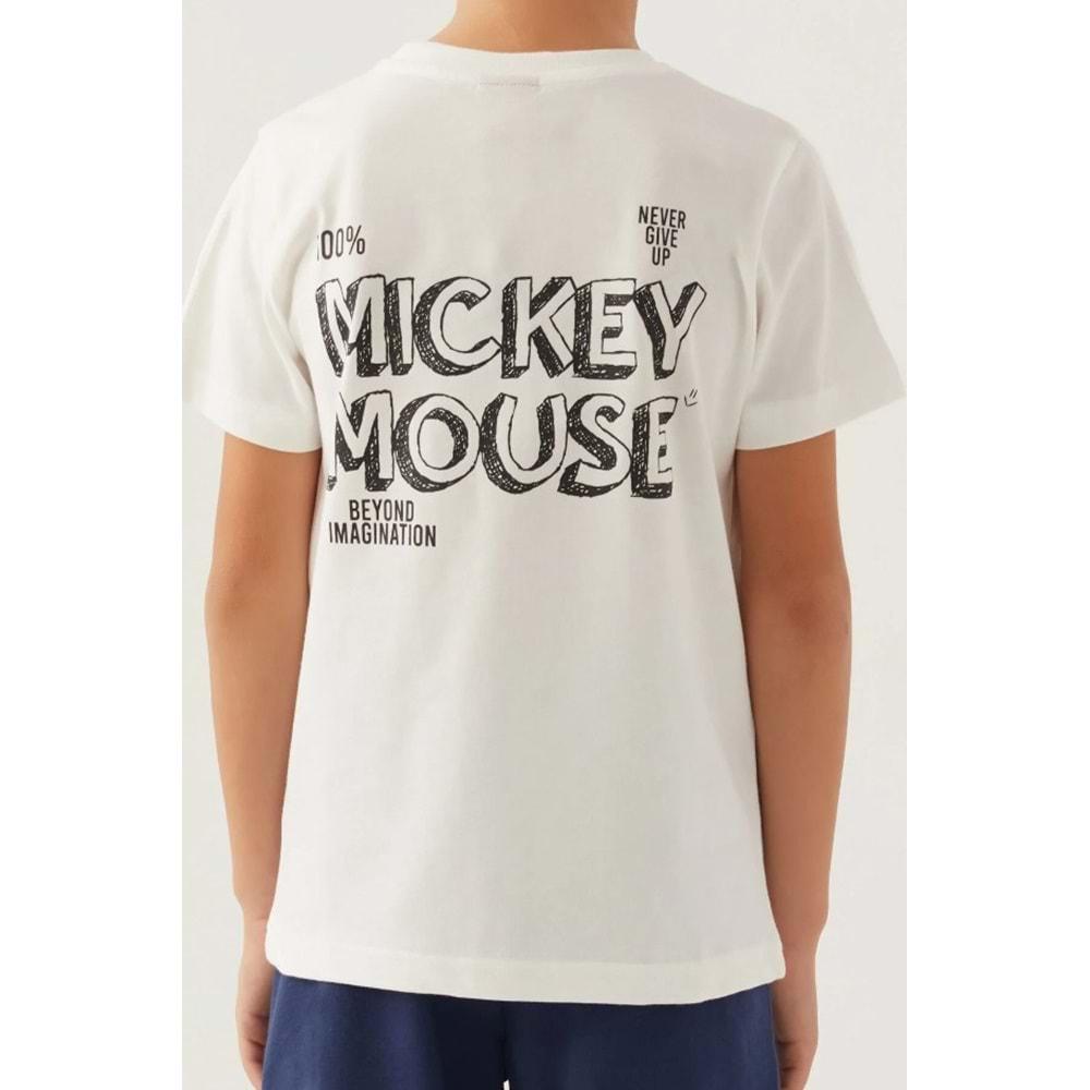 Minnie Mouse Lisanslı D4883 Beyond T-Shirt ve Şort Alt Üst Erkek Çocuk Takımı