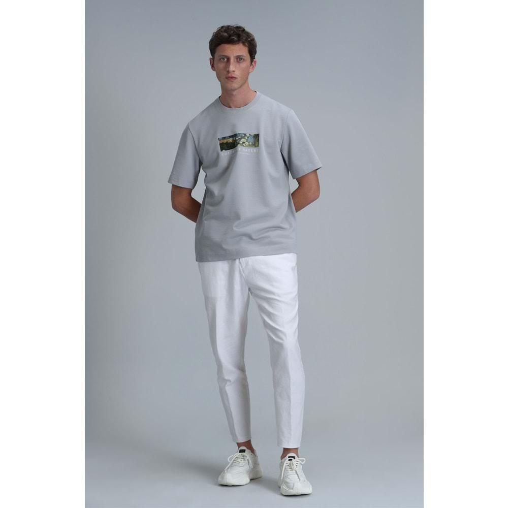 Lufian 111020193 Bıanca Modern Grafik Tişört Erkek T-Shirt