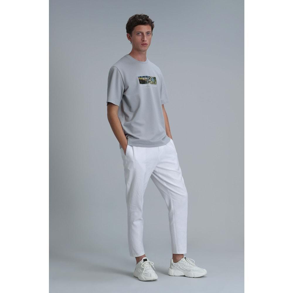 Lufian 111020193 Bıanca Modern Grafik Tişört Erkek T-Shirt