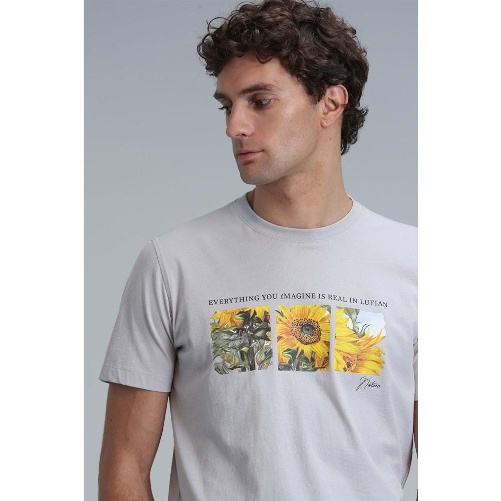 Lufian 111020192 June Modern Grafik T- Shirt Erkek T-Shirt