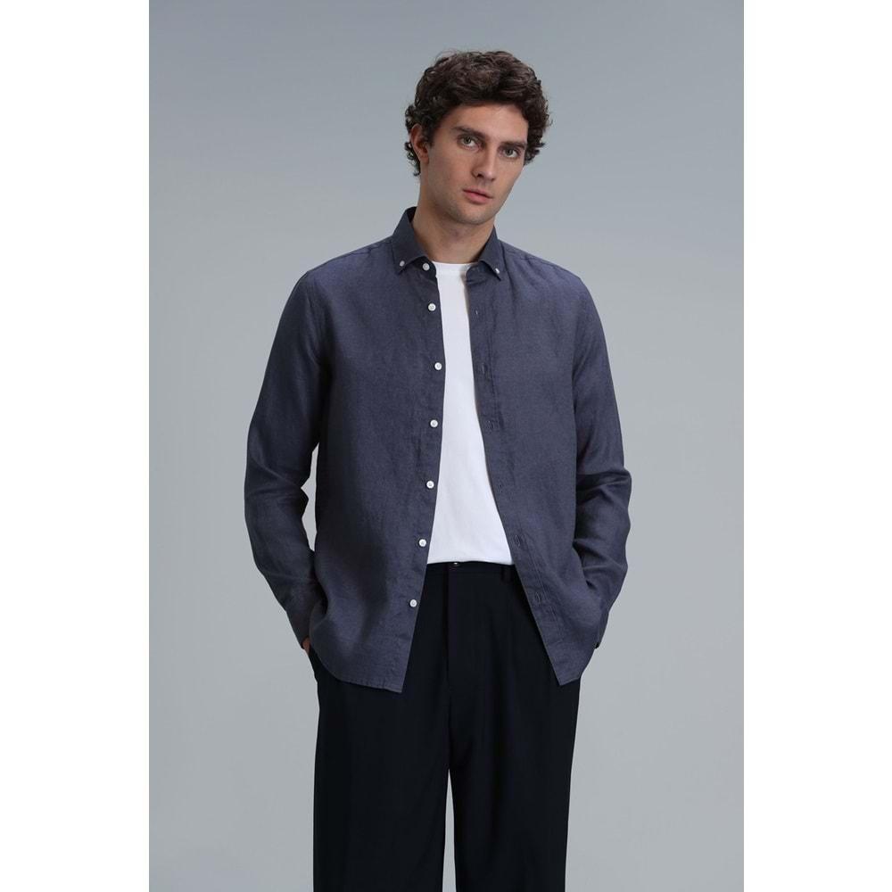 Lufian 111010611 Pitaya Keten Gömlek Comfort Fit Erkek Gömlek