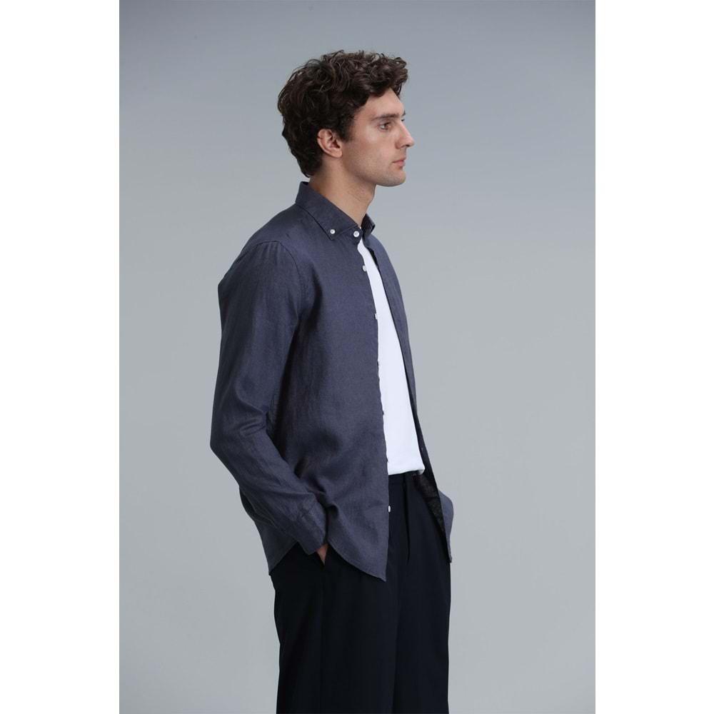 Lufian 111010611 Pitaya Keten Gömlek Comfort Fit Erkek Gömlek
