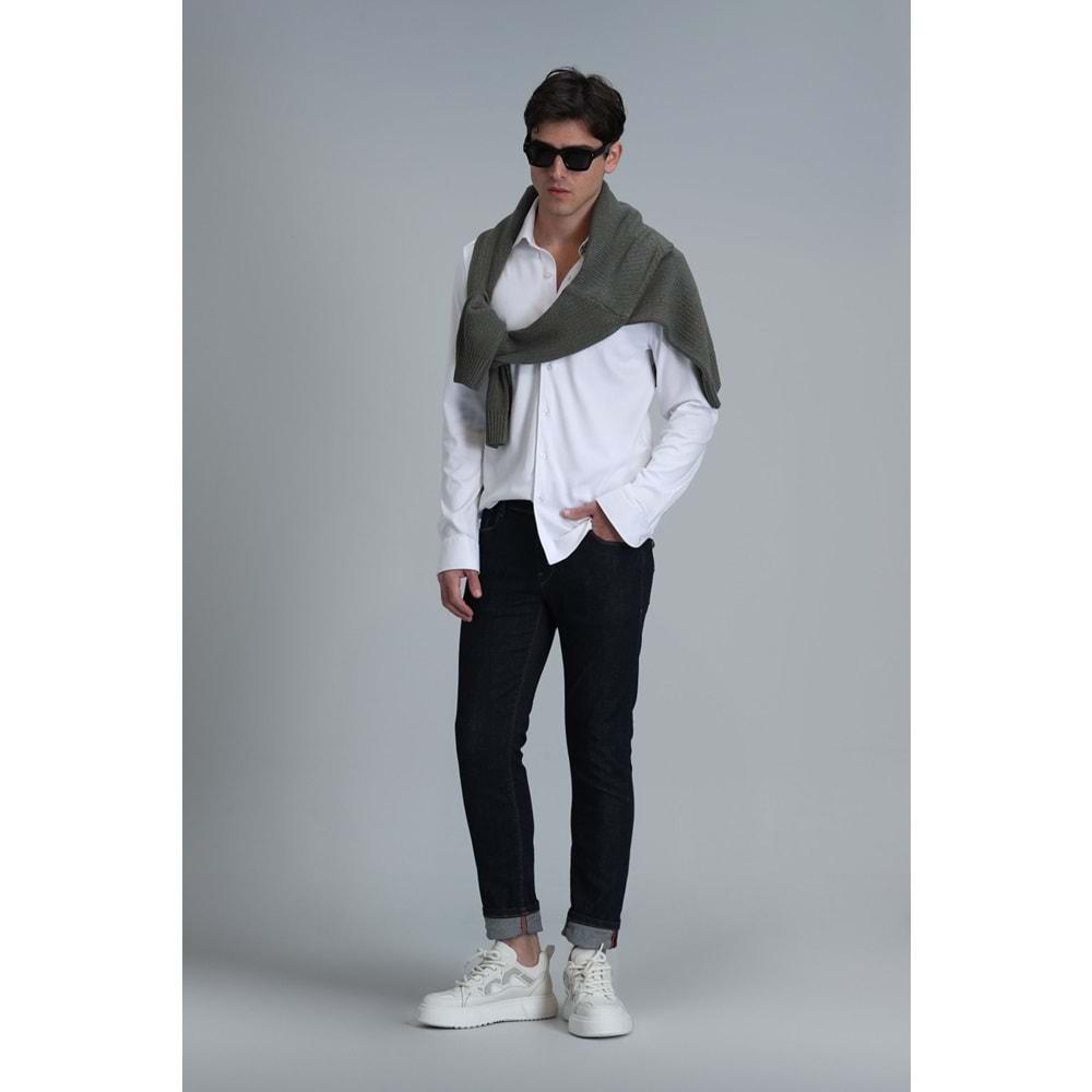 Lufian 111200150 Jack Smart Jean Erkek Pantolon Slim Fit Erkek Kot Pantolon