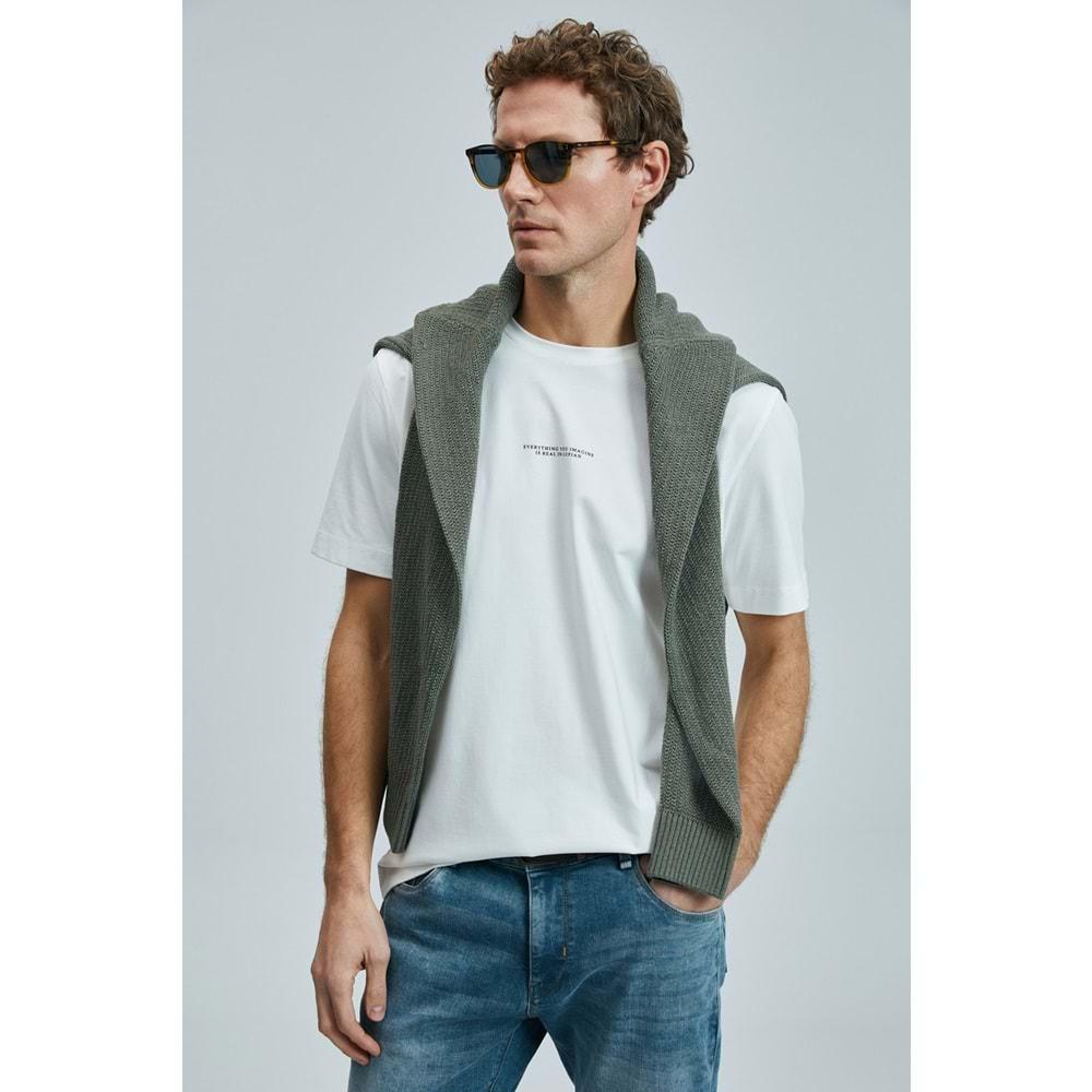 Lufian 111020242 Valor Modern Grafik T- Shirt Erkek Tişort