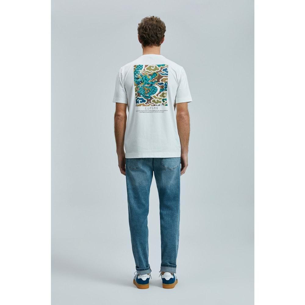 Lufian 111020242 Valor Modern Grafik T- Shirt Erkek Tişort
