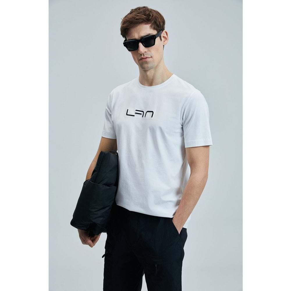 Lufian 111020244 Blaze Modern Grafik Tişort Erkek T-Shirt