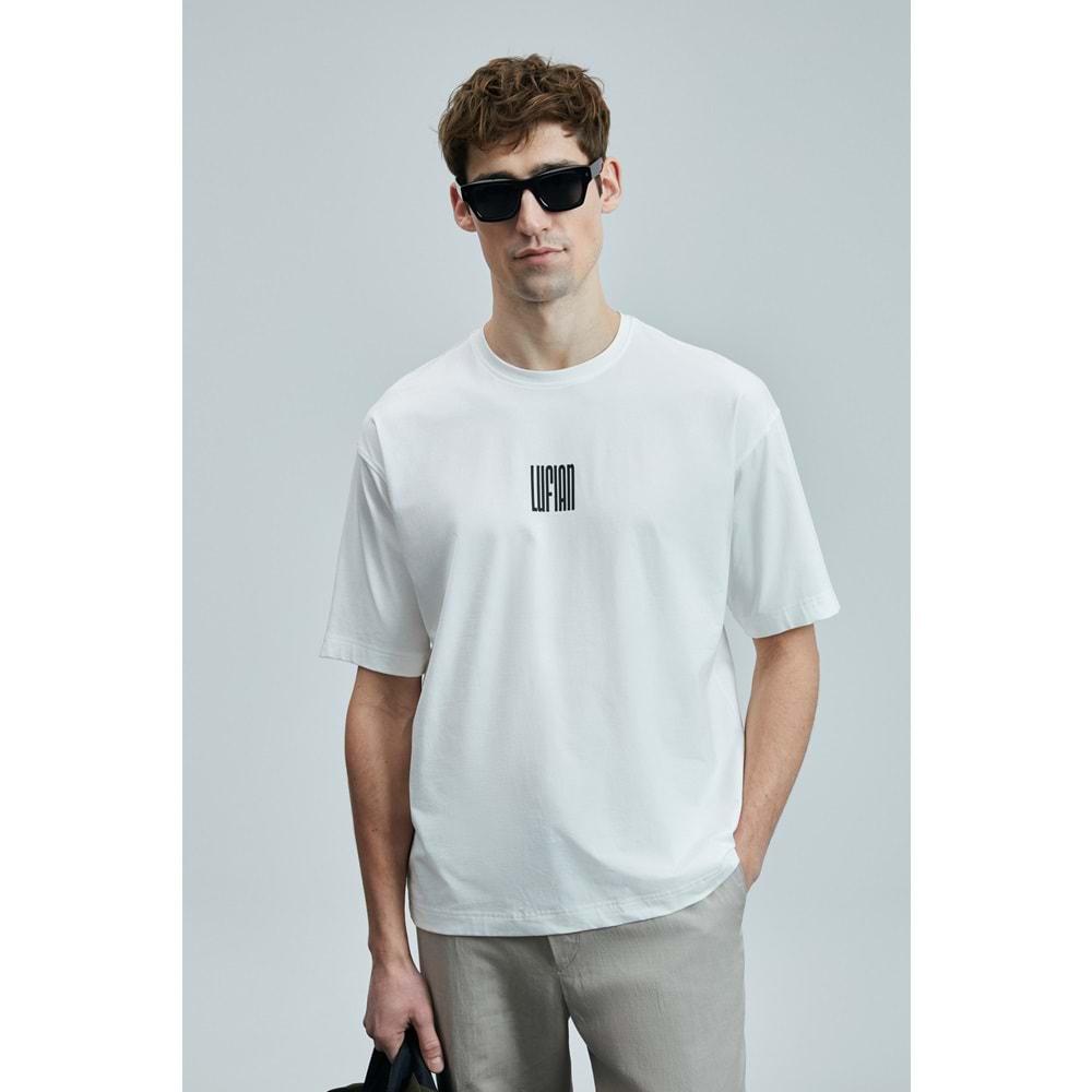 Lufian 111020245 Helıx Modern Grafik T- Shirt Erkek Tişort