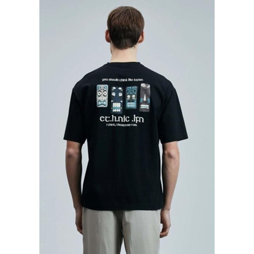 Lufian 111020248 Mask Modern Grafik T- Shirt Erkek Tişort