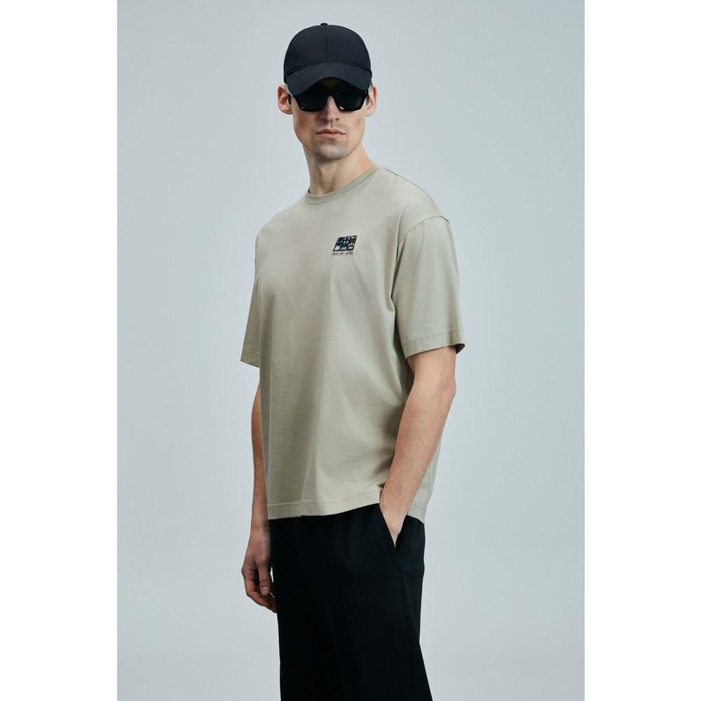 Lufian 111020248 Mask Modern Grafik T- Shirt Erkek Tişort