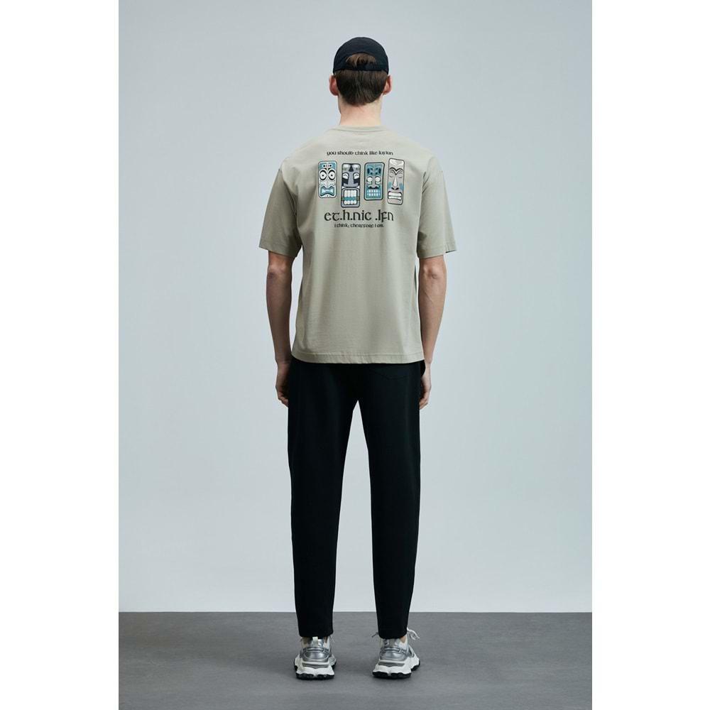 Lufian 111020248 Mask Modern Grafik T- Shirt Erkek Tişort