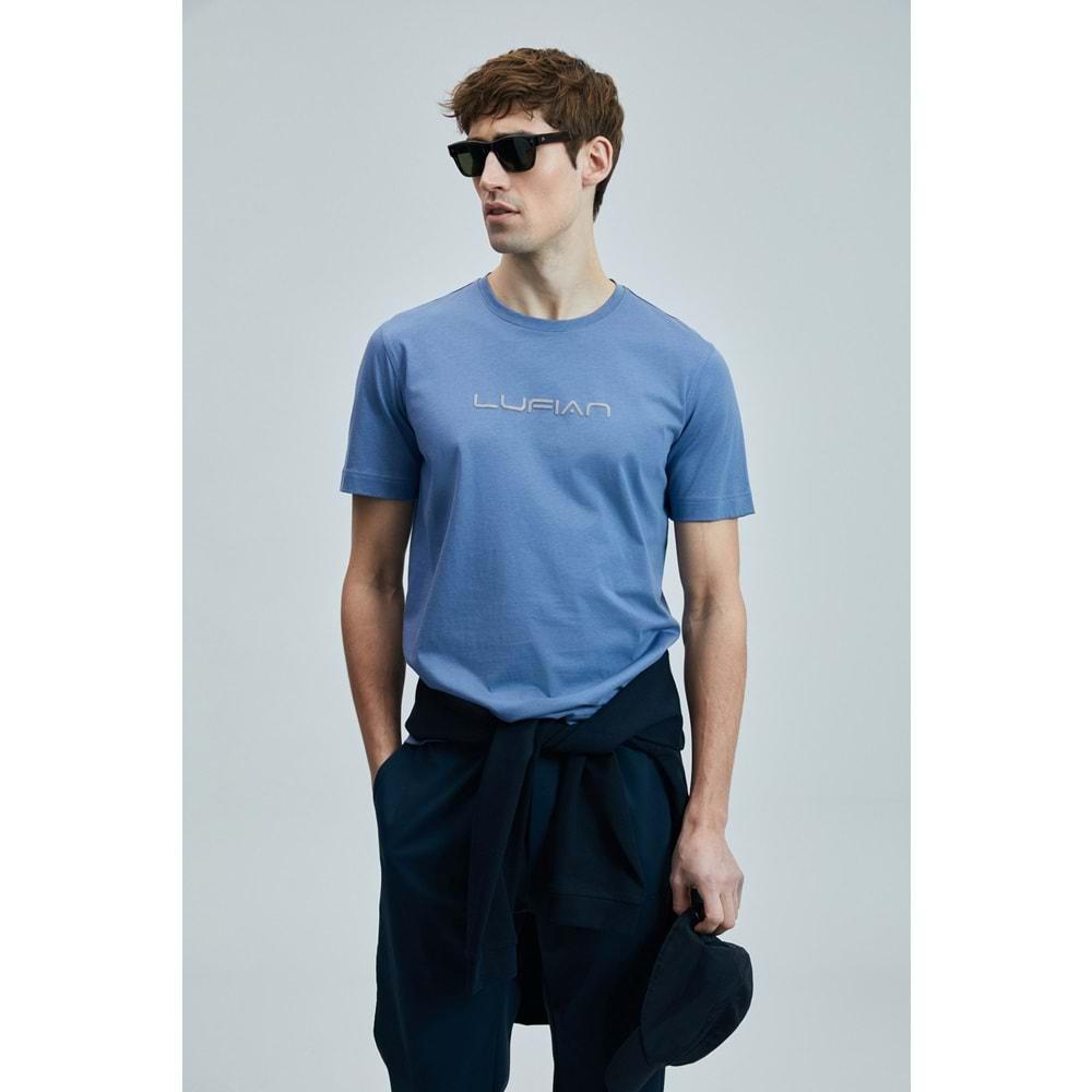 Lufian 111020250 Fusıon Modern Grafik Tişort Erkek T-Shirt