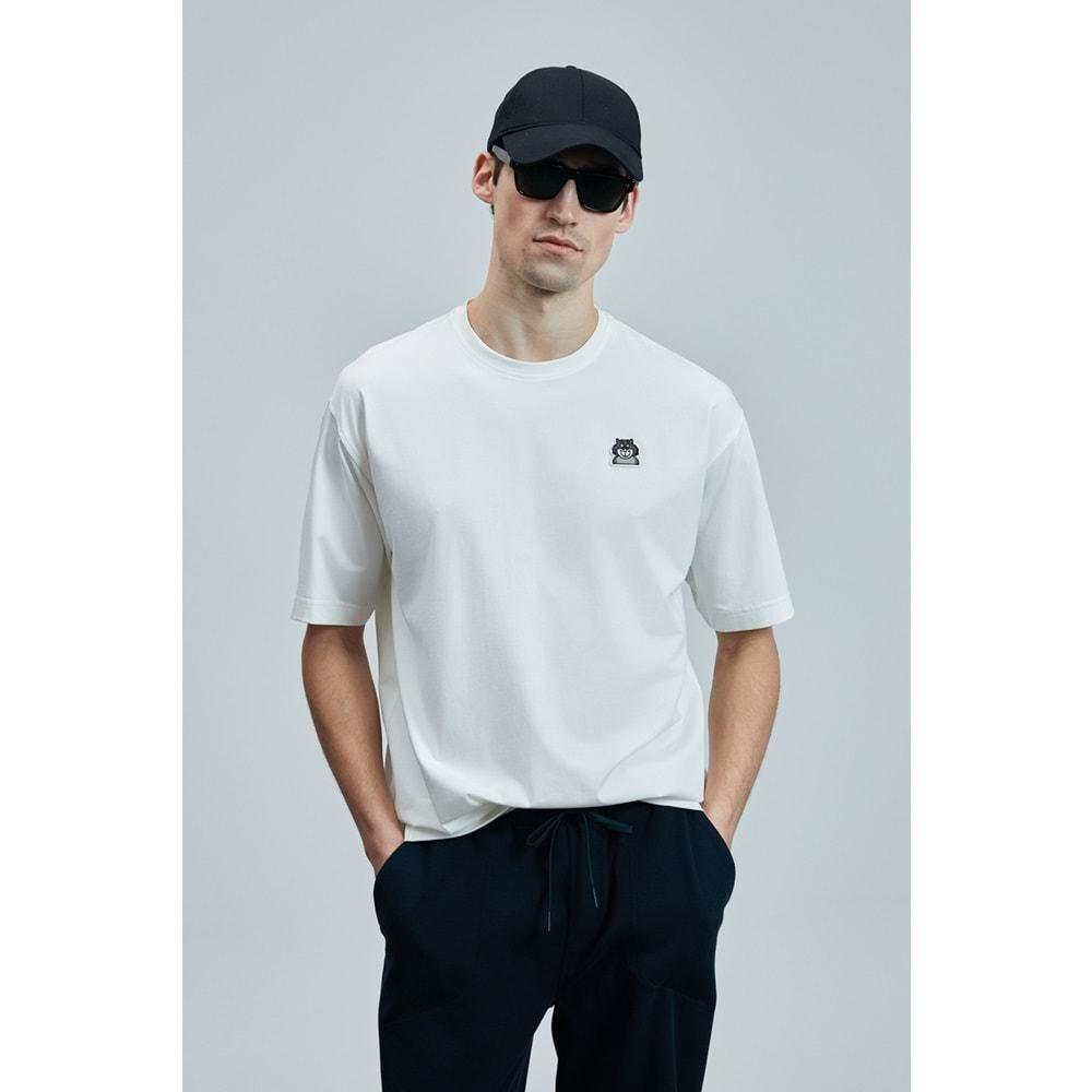 Lufian 111020251 Nımbus Modern Grafik Tişort Erkek T-Shirt