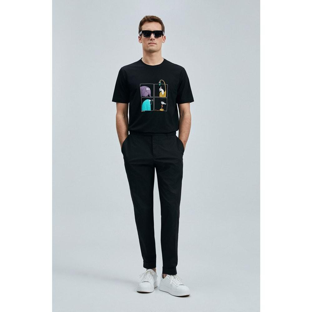 Lufian 111020254 Funky Modern Grafik Tişort Erkek T-Shirt