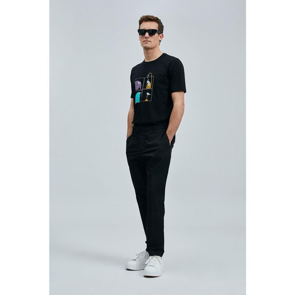Lufian 111020254 Funky Modern Grafik Tişort Erkek T-Shirt