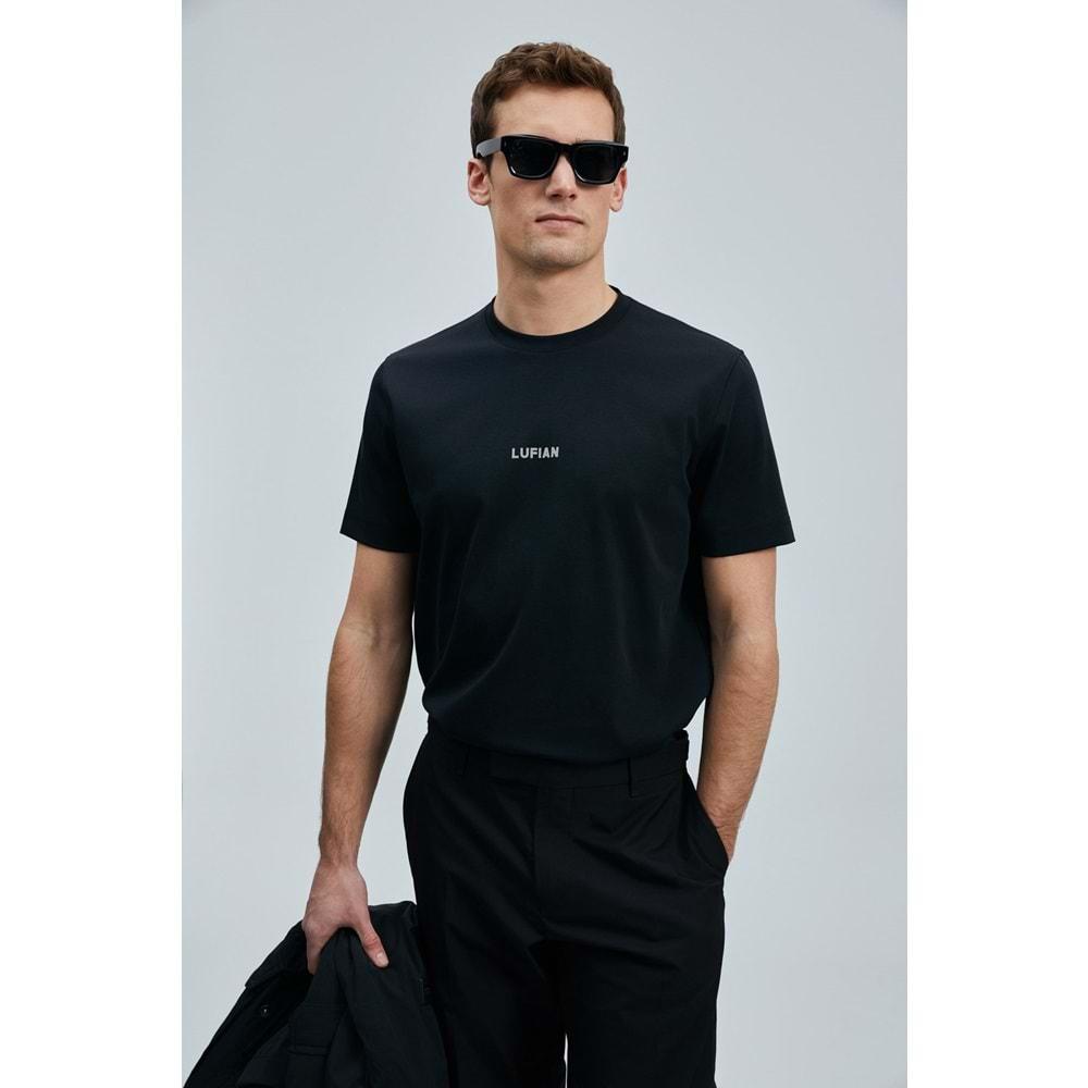 Lufian 111020235 Marcus Modern Grafik Tişort Erkek T-Shirt