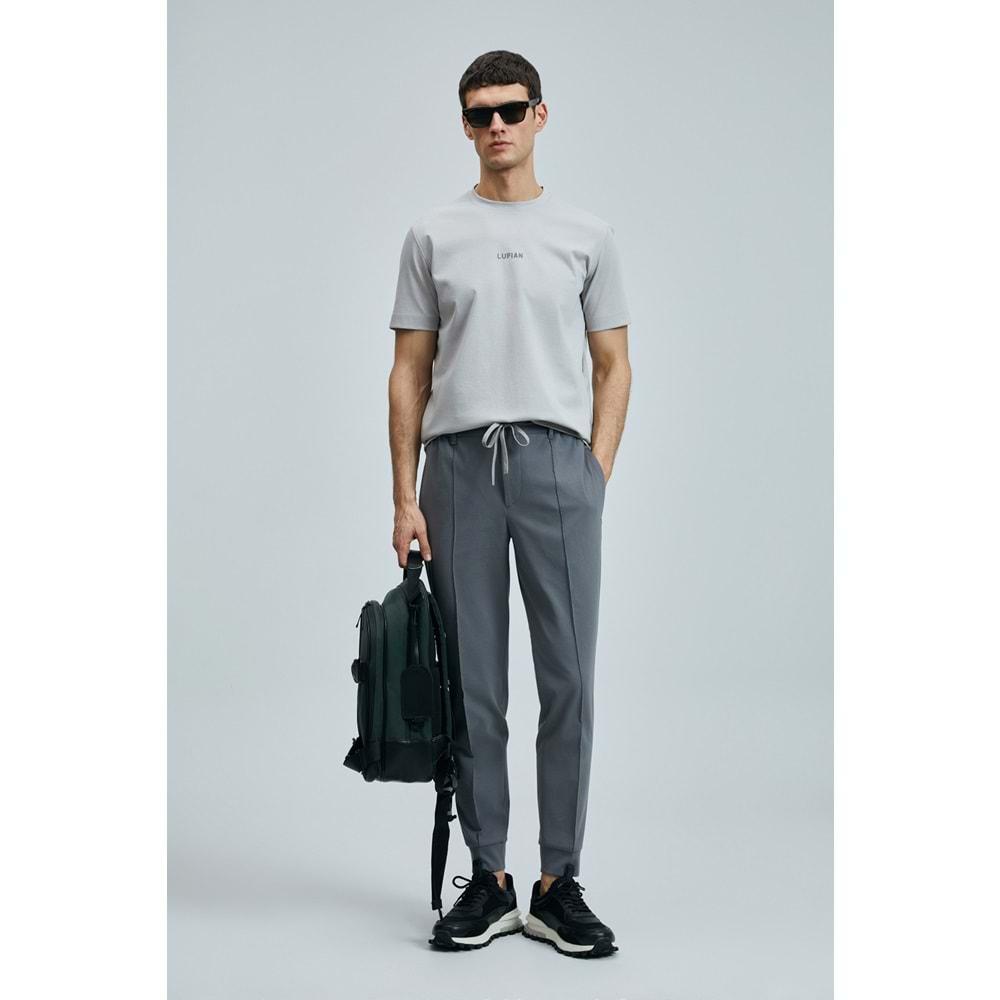 Lufian 111020235 Marcus Modern Grafik Tişort Erkek T-Shirt