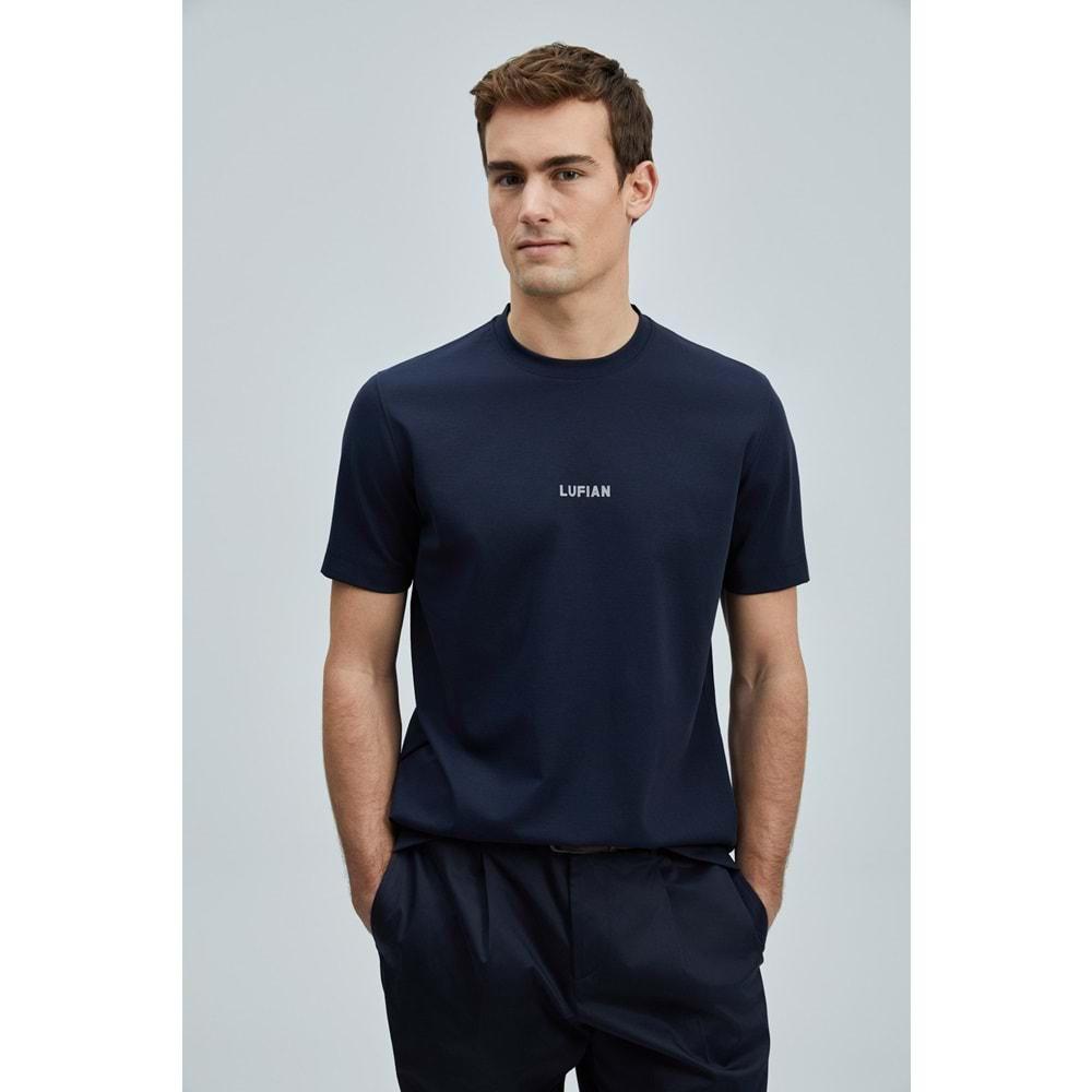 Lufian 111020235 Marcus Modern Grafik Tişort Erkek T-Shirt