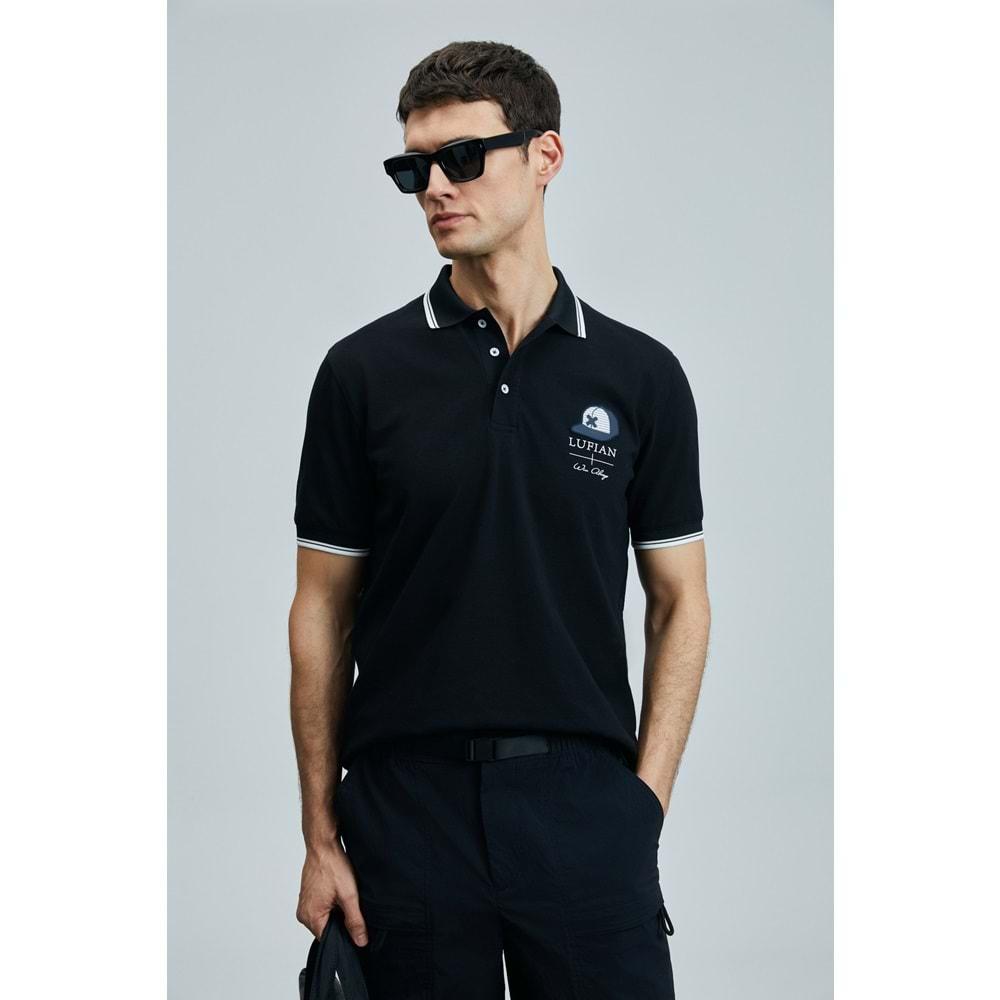 Lufian 111040223 Sandor Smart Polo Yaka Tişort Erkek T-Shirt