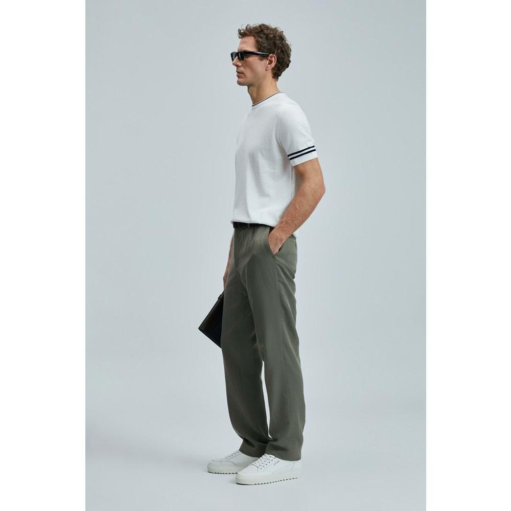 Lufian 111090111 Robert Erkek İpek Karışımlı Kazak T- Shirt Erkek Tişort