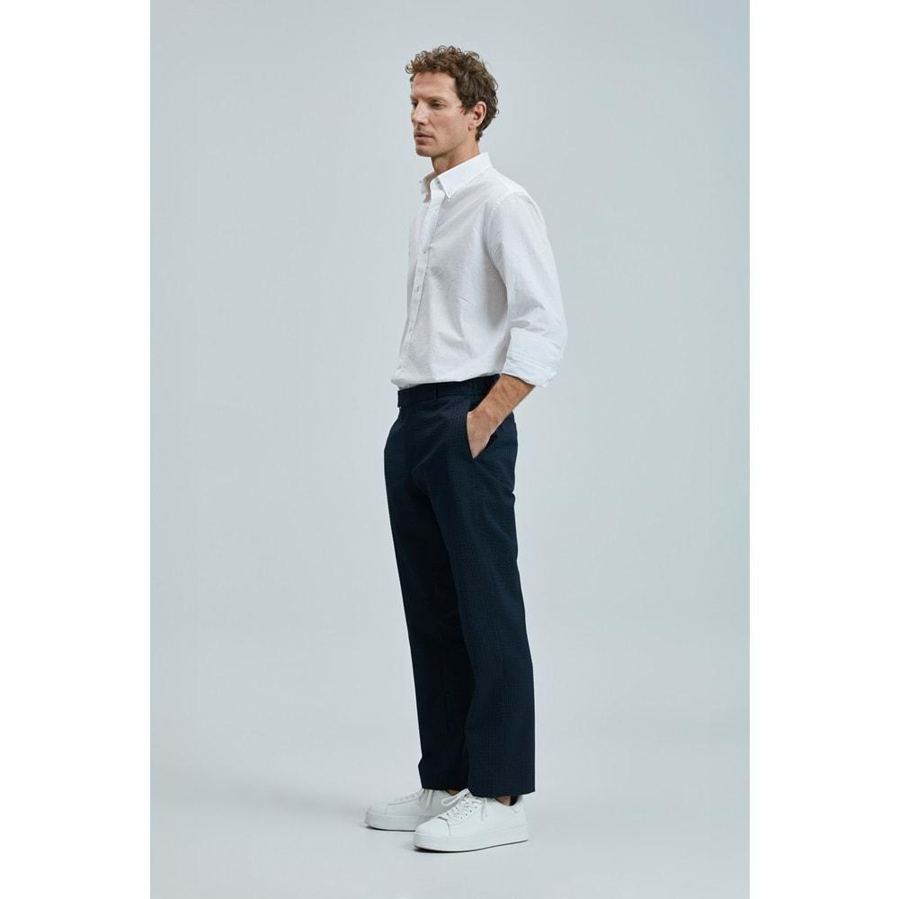 Lufian 111010637 Ellery Erkek Basic Gömlek Regular Fit Beyaz Erkek Gömlek