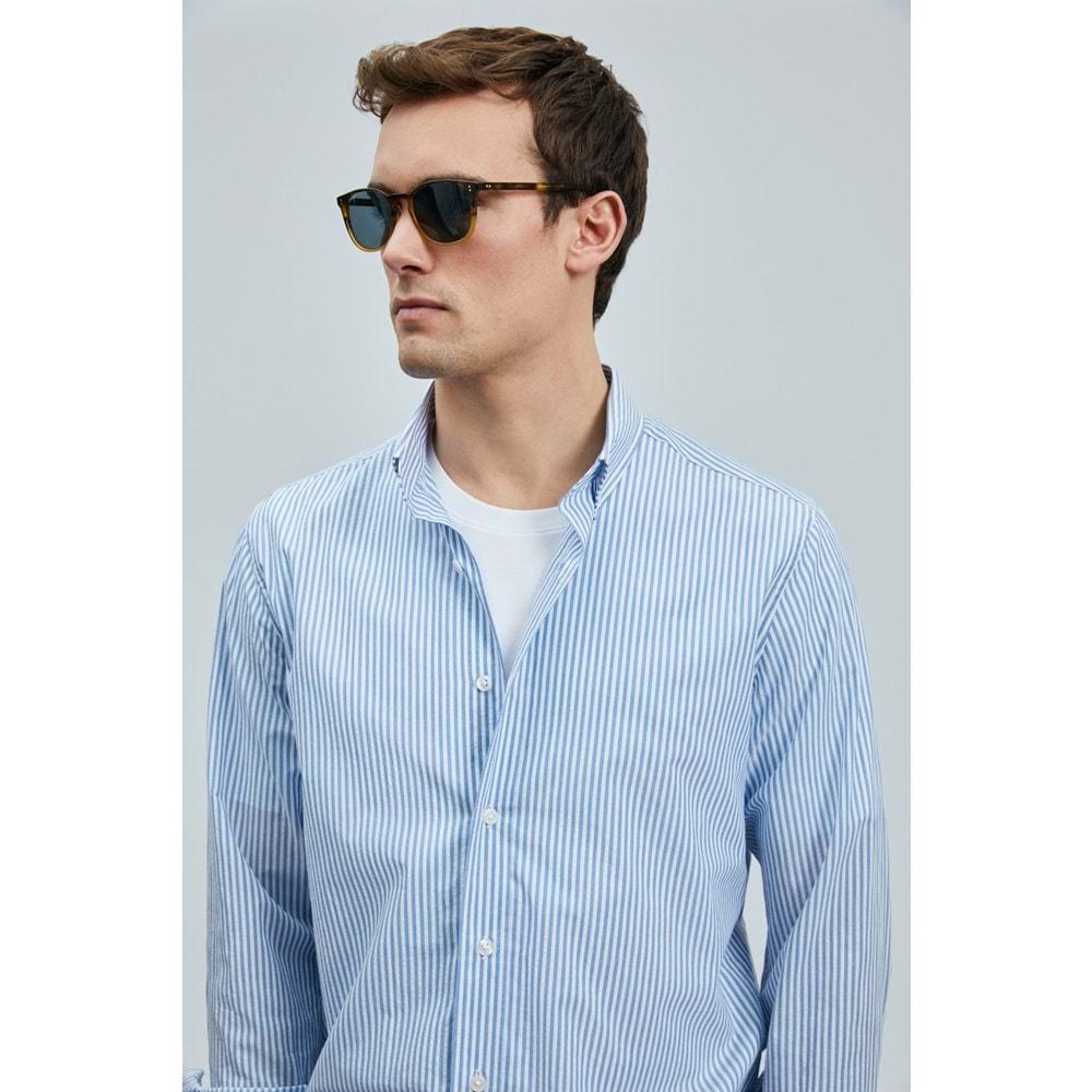 Lufian 111010638 Charles Erkek Basic Gömlek Regular Fit Erkek Gömlek