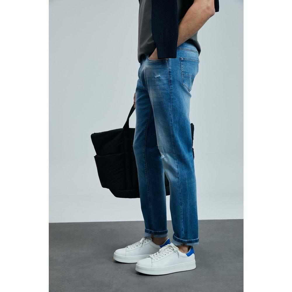 Lufian 111200196 Franz Smart Jean Erkek Pantolon Slim Fit Erkek Kot Pantolon