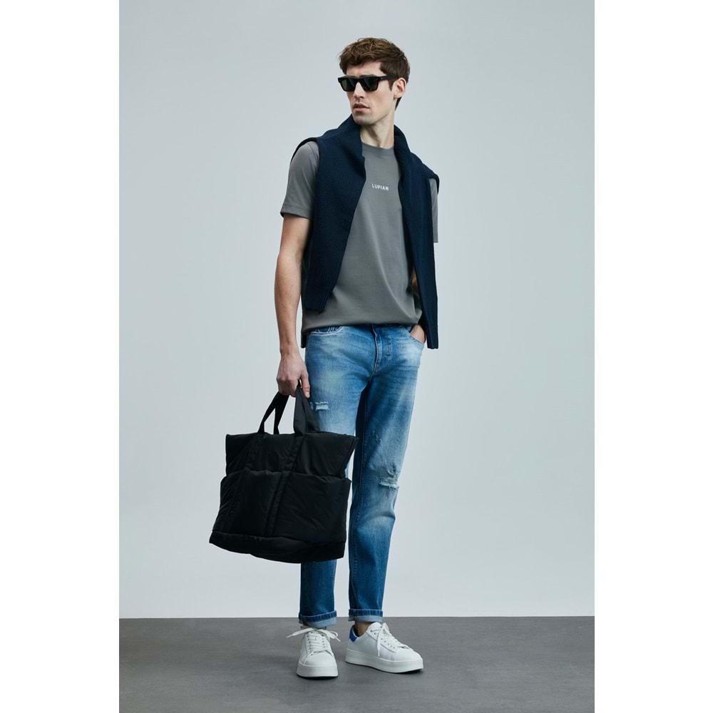 Lufian 111200196 Franz Smart Jean Erkek Pantolon Slim Fit Erkek Kot Pantolon