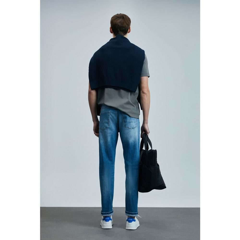 Lufian 111200196 Franz Smart Jean Erkek Pantolon Slim Fit Erkek Kot Pantolon