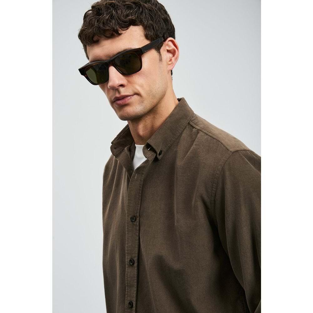 Lufian 112010682 Drew Erkek Basic Gömlek Regular Fit Erkek Gömlek