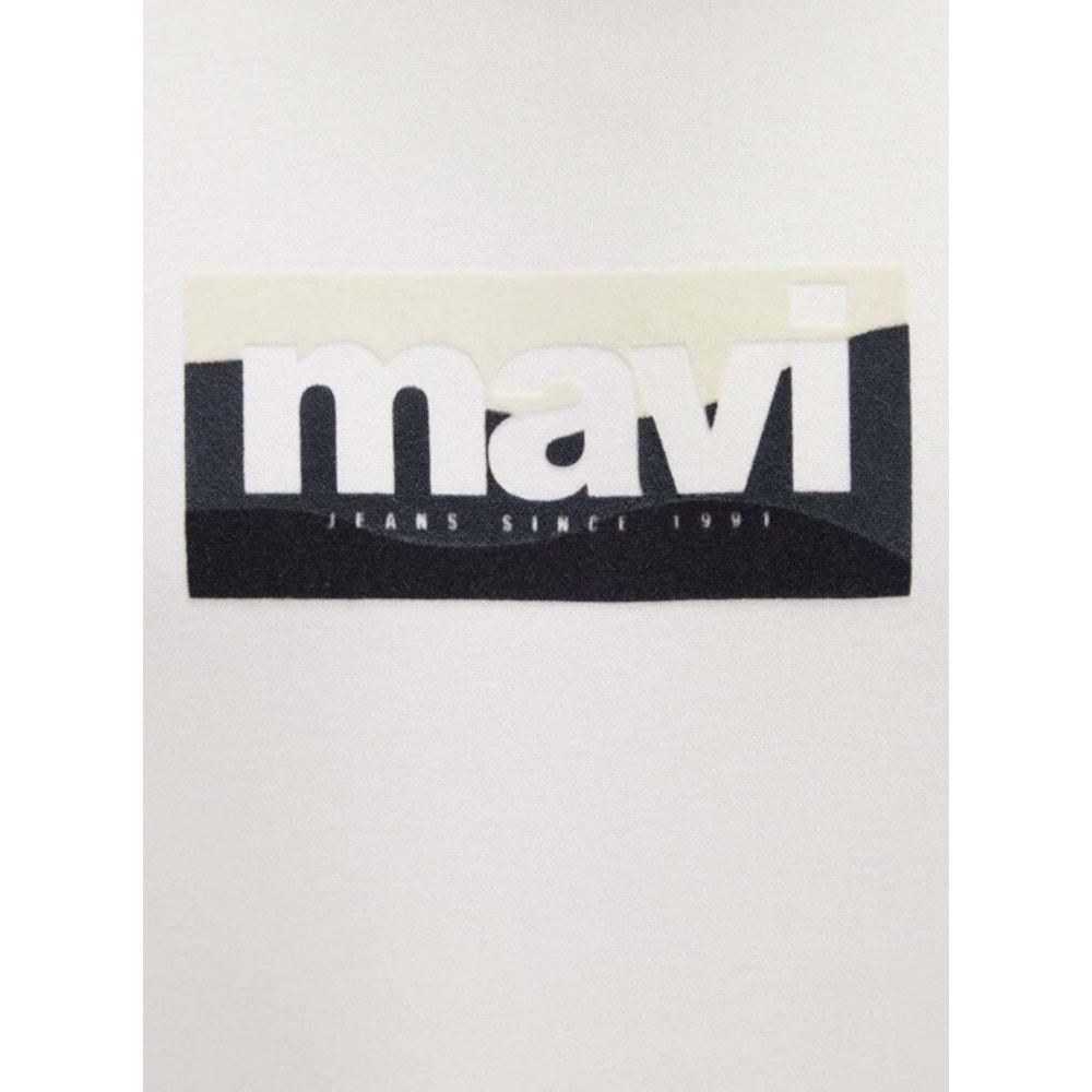 Mavi 0S10203-70057 Logo Baskılı Erkek Kapüşonlu Sweatshirt