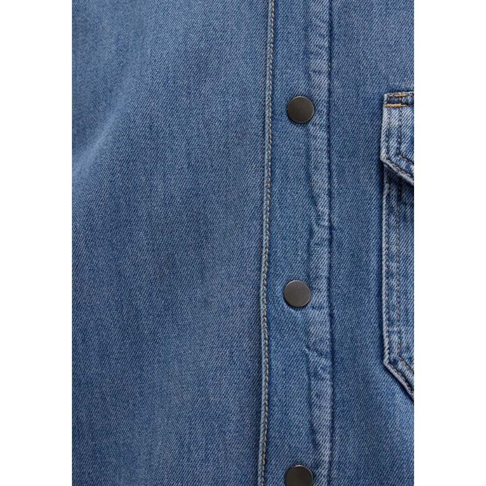 Mavi 0211186-88559 Jeremy Classic Denim Süni Kürklü Indigo Mavisi Erkek Kot Ceket