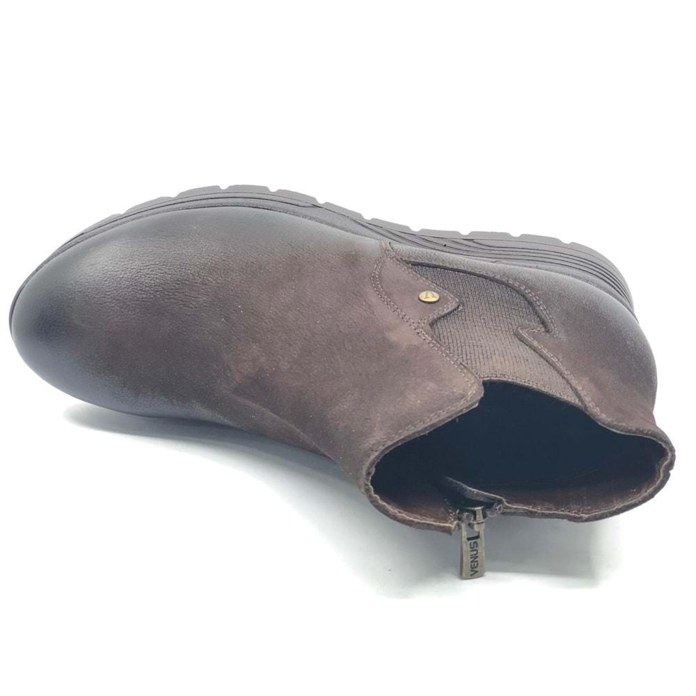 Venüs Ravven Hakiki Deri Aır-Flow Taban Ortopedik Kadın Bot