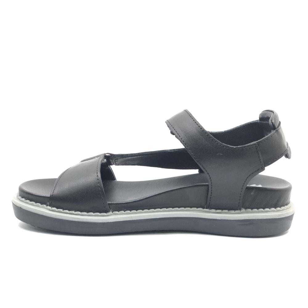 Venüs Sisu Hakiki Deri Comfort Ortopedik Kadın Sandalet