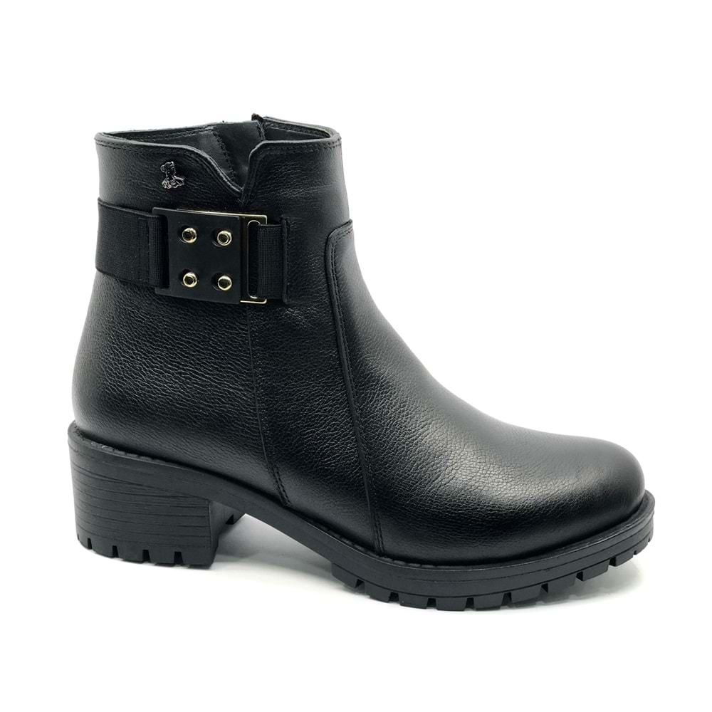 Venüs Burssella Hakiki Deri Kaymaz Taban Ortopedik Kadın Bot