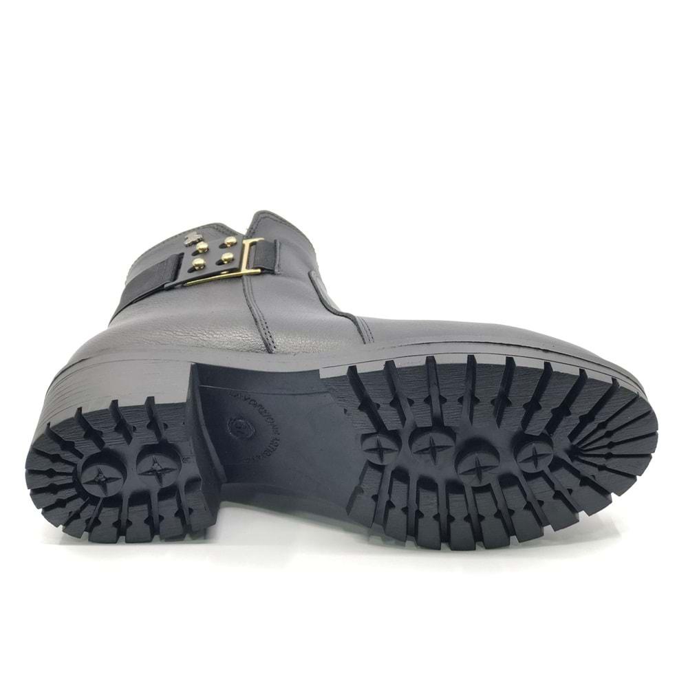 Venüs Burssella Hakiki Deri Kaymaz Taban Ortopedik Kadın Bot