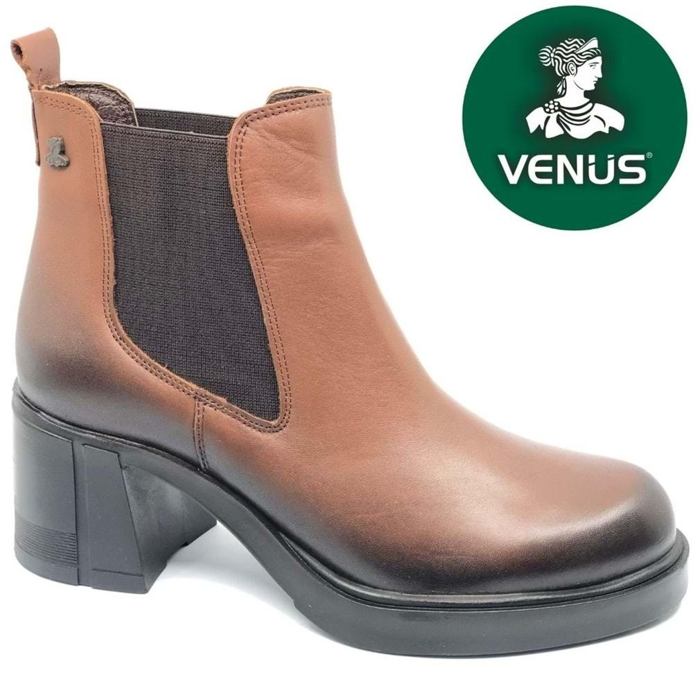 Venüs Amare Hakiki Deri Kaymaz Taban Ortopedik Kadın Bot