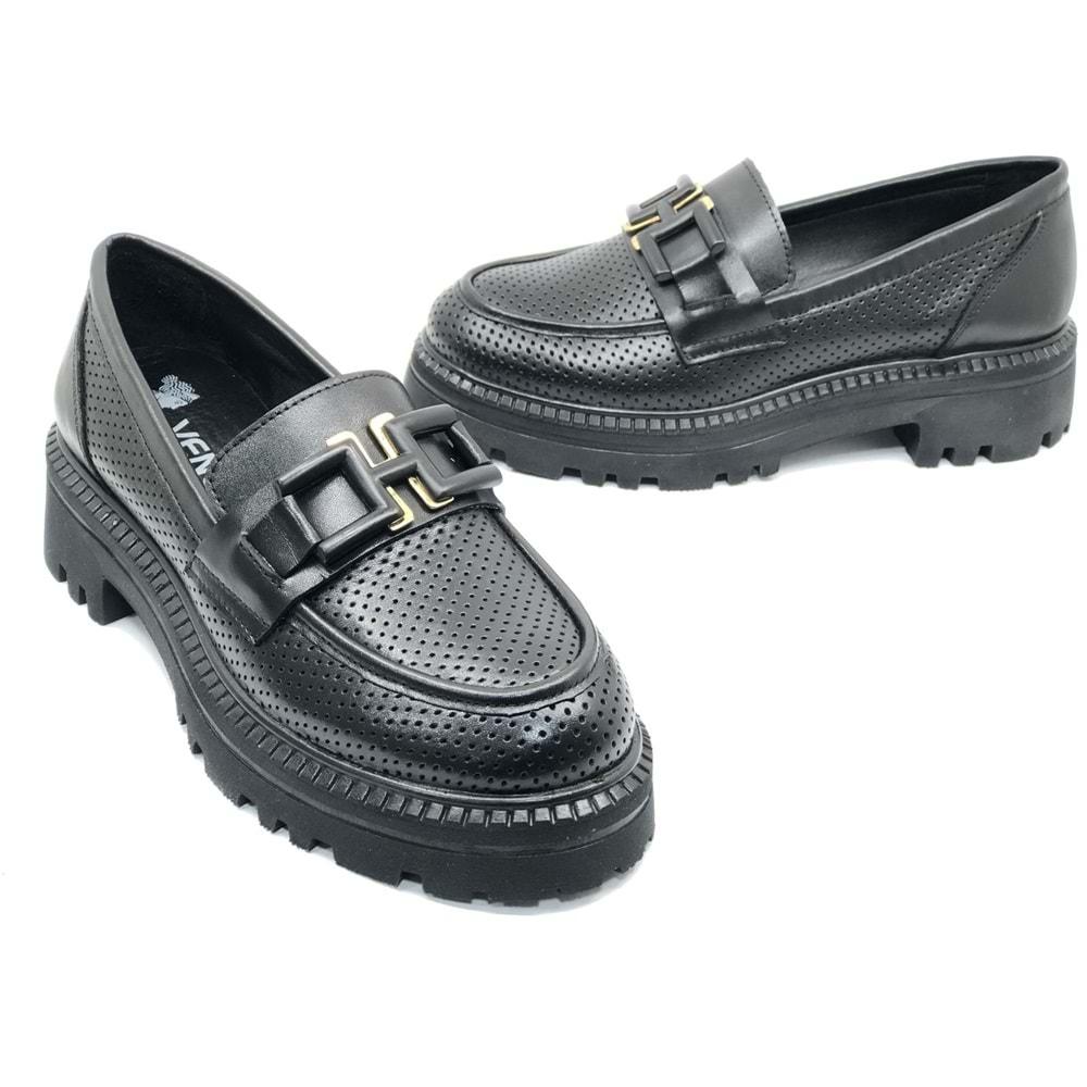 Venüs Rigel Hakiki Deri Ortopedik Oxford Kadın Deri Klasik Ayakkabı