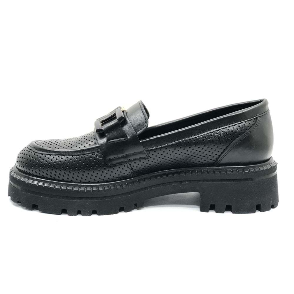 Venüs Rigel Hakiki Deri Ortopedik Oxford Kadın Deri Klasik Ayakkabı