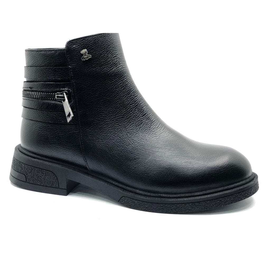 Venüs Umbra Hakiki Deri Kaymaz Taban Ortopedik Kadın Bot