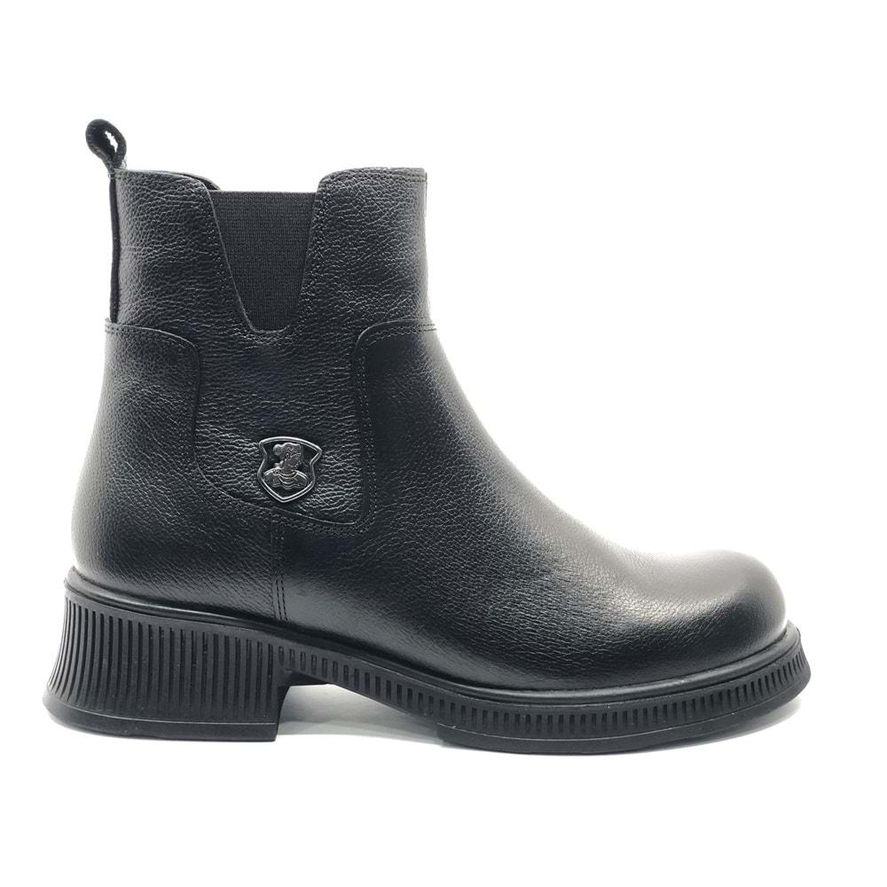 Venüs Nomen Hakiki Deri Kaymaz Taban Ortopedik Kadın Bot