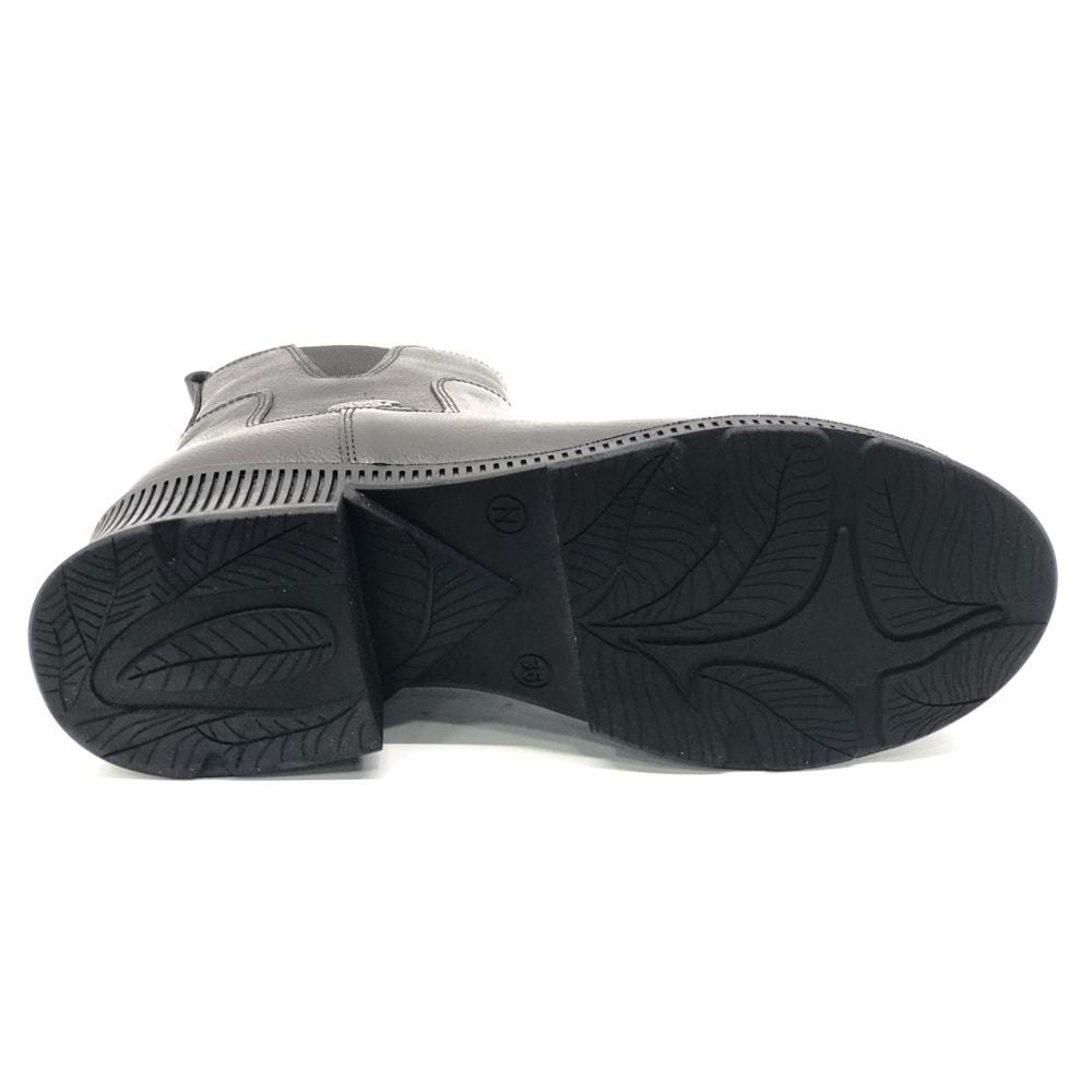 Venüs Nomen Hakiki Deri Kaymaz Taban Ortopedik Kadın Bot