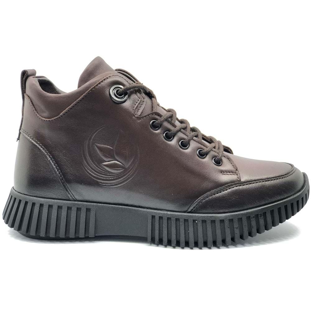 Venüs Rtew Hakiki Deri Düz Kaymaz Taban Ortopedik Kadın Bot