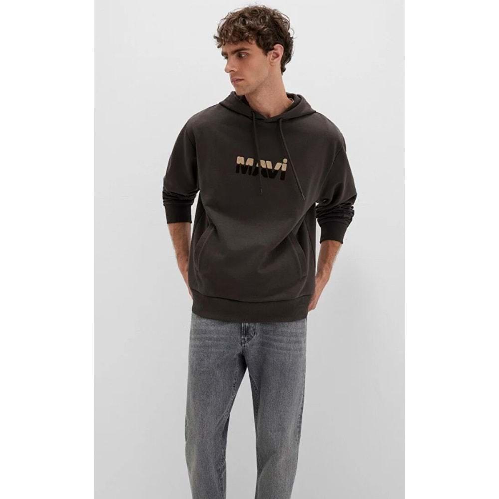 Mavi 0S10395-70219 Logo Baskılı Kapüşonlu Erkek Sweatshirt