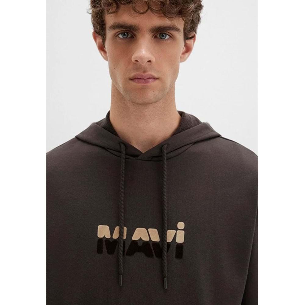 Mavi 0S10395-70219 Logo Baskılı Kapüşonlu Erkek Sweatshirt