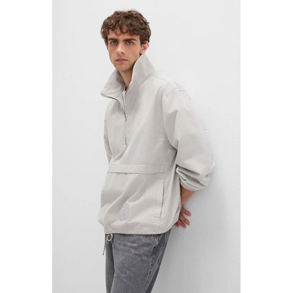 Mavi 0211684-70074 Yarım Fermuarlı Kanguru Cepli Erkek Sweatshirt